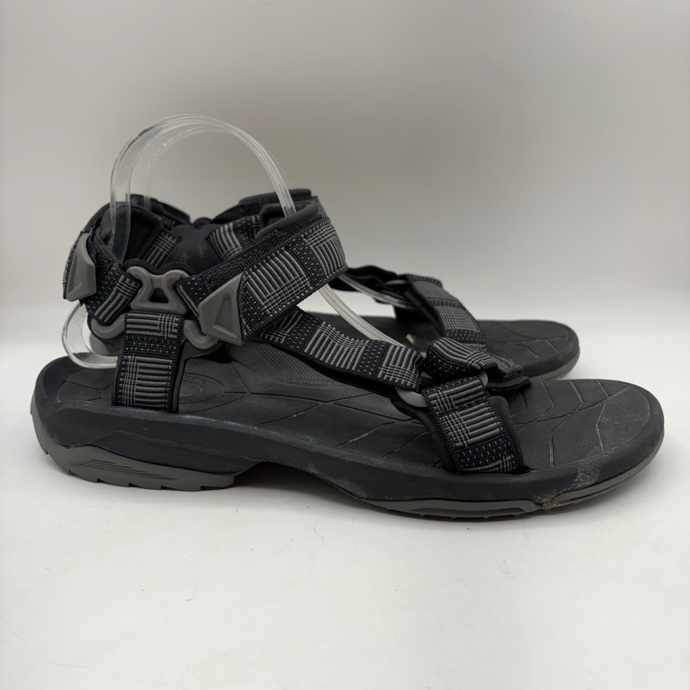 Teva Terra Fi 4 Mens Hiking Sandals Black Grey Strappy Sport Shoes Size 11